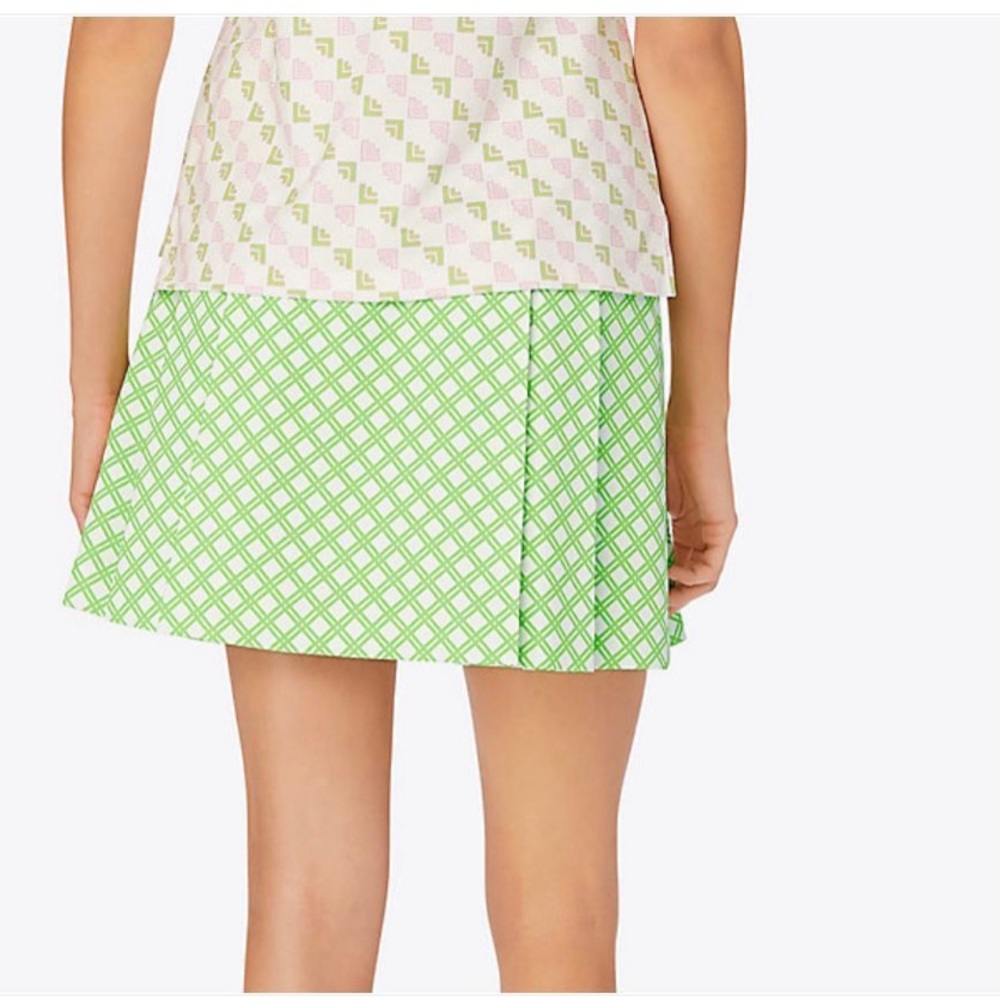 Tory Burch Sport NWT Golf Skirt L Plaid Green Tennis Resort Work Tory Burch $178